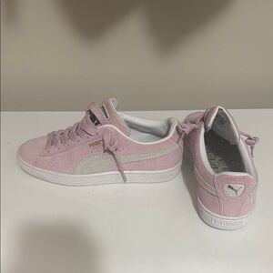 Pink puma sneakers